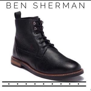 NEW! Ben Sherman laced up black boots